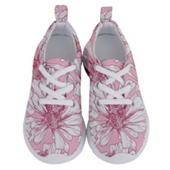 Pink Flowers Running Shoes by Sobalvarro