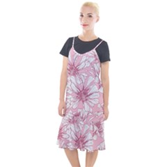 Pink Flowers Camis Fishtail Dress by Sobalvarro