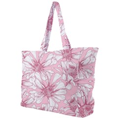 Pink Flowers Simple Shoulder Bag by Sobalvarro