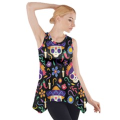 Dia De Los Muertos Side Drop Tank Tunic by Sobalvarro