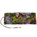 Halloween Doodle Vector Seamless Pattern Roll Up Canvas Pencil Holder (S) View1