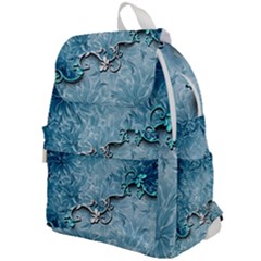 Wonderful Blue Flowers Top Flap Backpack by FantasyWorld7