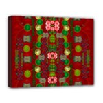 In Time For The Season Of Christmas An Jule Deluxe Canvas 20  x 16  (Stretched)