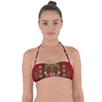 In Time For The Season Of Christmas An Jule Halter Bandeau Bikini Top