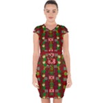 In Time For The Season Of Christmas An Jule Capsleeve Drawstring Dress 