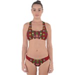 In Time For The Season Of Christmas An Jule Cross Back Hipster Bikini Set