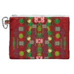 In Time For The Season Of Christmas An Jule Canvas Cosmetic Bag (XL)