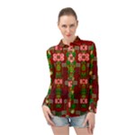 In Time For The Season Of Christmas An Jule Long Sleeve Chiffon Shirt