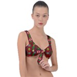 In Time For The Season Of Christmas An Jule Front Tie Bikini Top