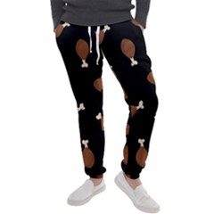 Turkey Leg Pattern - Thanksgiving Men s Jogger Sweatpants by Valentinaart