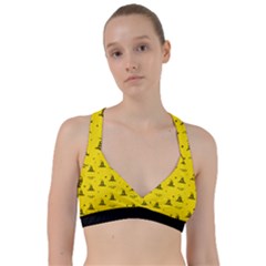 Gadsden Flag Don t Tread On Me Yellow And Black Pattern With American Stars Sweetheart Sports Bra by snek