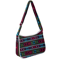 Shapes Rows                                             Zip Up Shoulder Bag by LalyLauraFLM