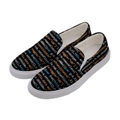 Close Up Code Coding Computer Women s Canvas Slip Ons