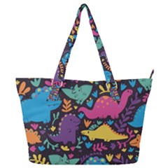 Dino Cute Full Print Shoulder Bag by Mjdaluz