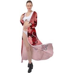 Awesome Chinese Dragon Maxi Chiffon Beach Wrap by FantasyWorld7