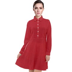 Red Christmas Elf Funny Realistic Costume Long Sleeve Chiffon Shirt Dress by snek