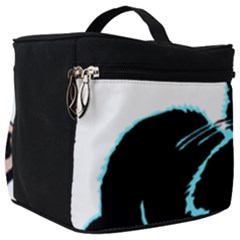 Black Cat & Halloween Skull Make Up Travel Bag (big) by gothicandhalloweenstore