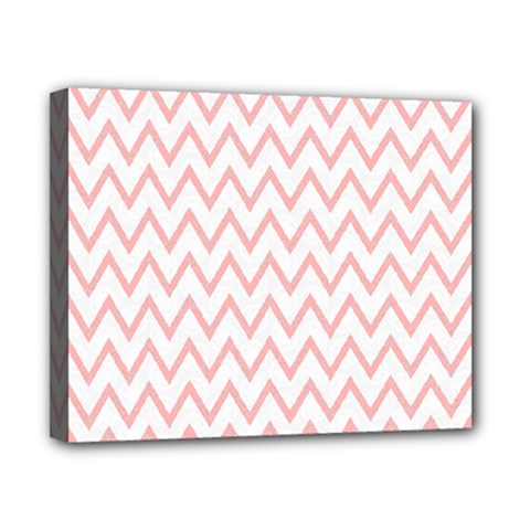 Chevrons Roses Canvas 10  X 8  (stretched) by kcreatif