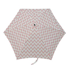 Chevrons Roses Mini Folding Umbrellas by kcreatif