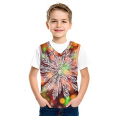 Ice Crystal Crystal Snowflake Bokeh Kids  Sportswear by Wegoenart