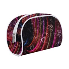 Bokeh Heart Love Romance Makeup Case (small) by Wegoenart