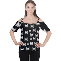 Bats In The Night Ornate Cutout Shoulder Tee