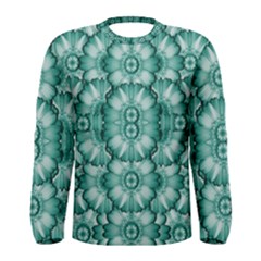 Sea And Florals In Deep Love Men s Long Sleeve Tee