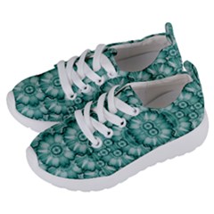 Sea And Florals In Deep Love Kids  Lightweight Sports Shoes