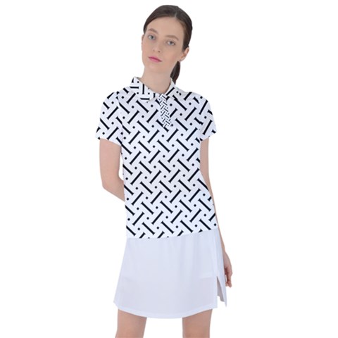 Design Repeating Seamless Pattern Geometric Shapes Scrapbooking Women s Polo Tee by Vaneshart