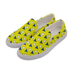 Pattern Yellow Pattern Texture Seamless Modern Colorful Repeat Women s Canvas Slip Ons by Vaneshart