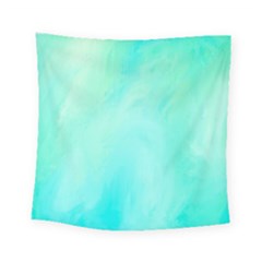 Blue Green Shades Square Tapestry (small) by designsbymallika