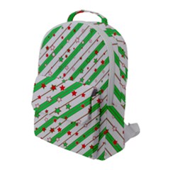 Christmas Paper Stars Pattern Texture Background Colorful Colors Seamless Copy Flap Pocket Backpack (large) by Vaneshart