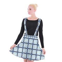 Pattern Design Art Scrapbooking Geometric Cubes Suspender Skater Skirt by Vaneshart