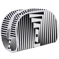 Background Black White Design Makeup Case (large) by Mariart