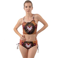 Awesome Dark Heart With Skulls Mini Tank Bikini Set by FantasyWorld7