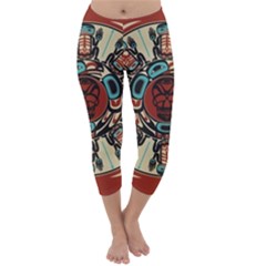 Grateful Dead Pacific Northwest Cover Capri Winter Leggings  by Sapixe