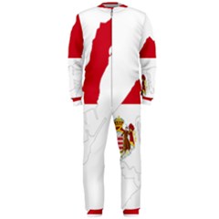 Monaco Country Europe Flag Borders Onepiece Jumpsuit (men)  by Sapixe