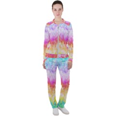 Rainbow Pontilism Background Casual Jacket And Pants Set by Sapixe