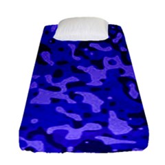 Army Blue Fitted Sheet (single Size) by myuique