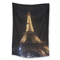 Tour Eiffel Paris Nuit Large Tapestry by kcreatif