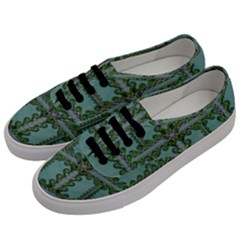 Rainforest Vines And Fantasy Flowers Men s Classic Low Top Sneakers by pepitasart