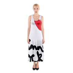 I Heart Chimney Rock Sleeveless Maxi Dress by Majesticmountain