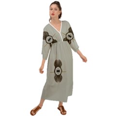 One Island Two Horizons For One Woman Grecian Style  Maxi Dress by pepitasart