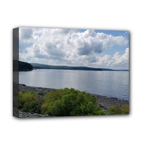 Lake Wallenpaupack Deluxe Canvas 16  X 12  (stretched)  by canvasngiftshop