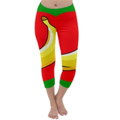 Banana Republic Flags Yellow Red Capri Winter Leggings  by HermanTelo