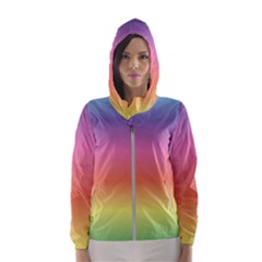 Rainbow Shades Women s Hooded Windbreaker by designsbymallika