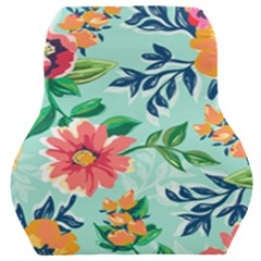 Multi Colour Floral Print Car Seat Back Cushion  by designsbymallika