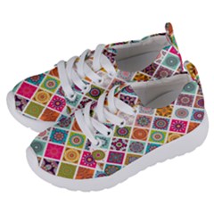 Ethnic Mandala Pattern Kids  Lightweight Sports Shoes by designsbymallika