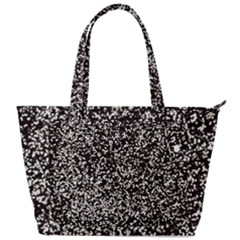 Black And White Confetti Pattern Back Pocket Shoulder Bag  by yoursparklingshop