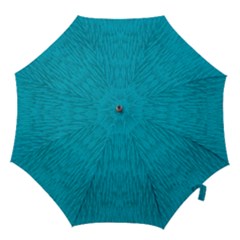 Festive Rainbow, Season To Wear Blue Hook Handle Umbrellas (medium) by pepitasart
